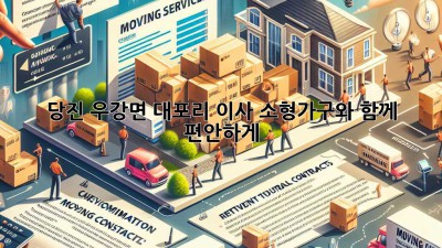 당진 우강면 대포리 이사? 소형가구와 함께 편안하게!