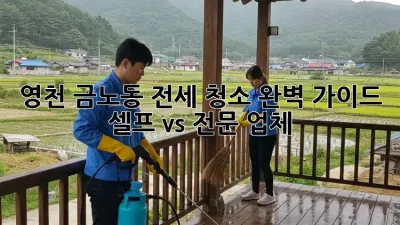 영천 금노동 전세 청소 완벽 가이드: 셀프 vs 전문 업체